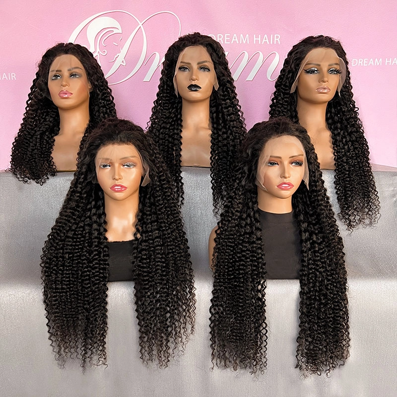 13x6 Lace Frontal Wig Deep Curly Natural Color Lace Wigs For Wholesale